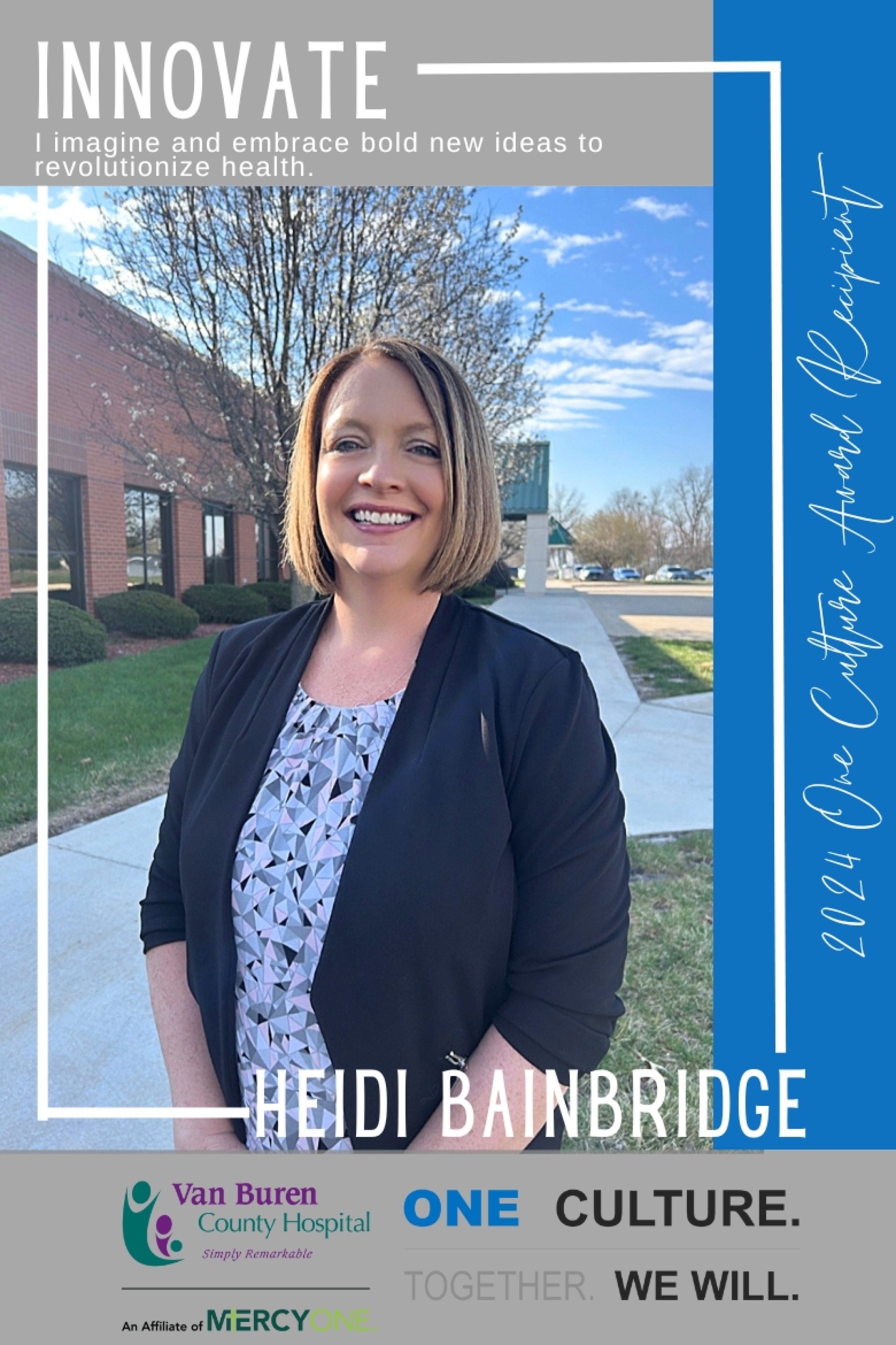 Heidi Bainbridge: Innovate One Culture Award recipient